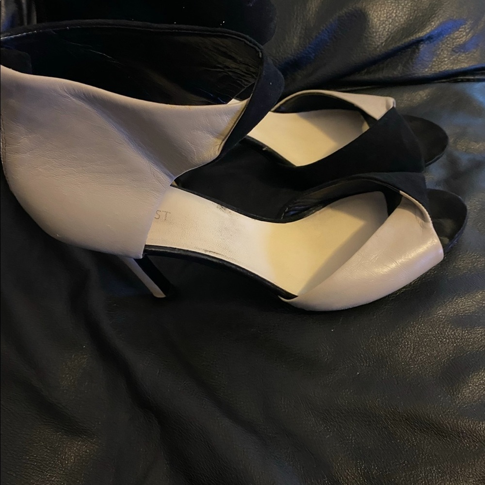 shoes tan and white